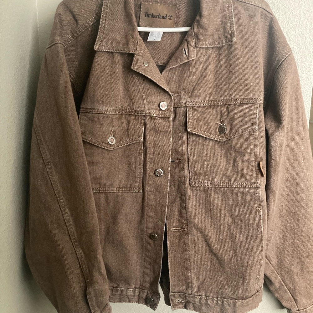 Timberland Brown Denim Jacket/Shirt 100% cotton